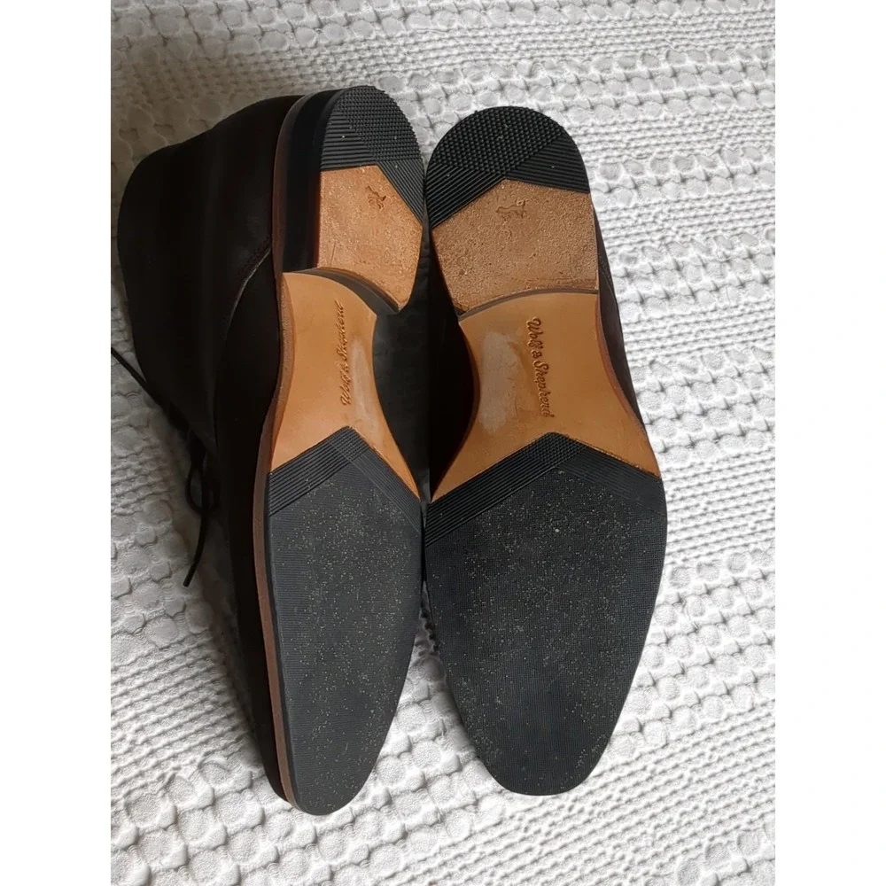 Wolf‎ & Shepherd Striker Suede Chukka Boots Chocolate Brown Size 10.5 P Lace Up